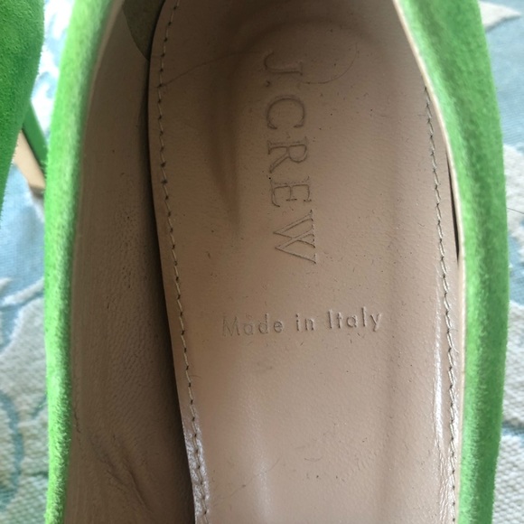 J.CREW HEELS SUEDE GREEN - Picture 8 of 9
